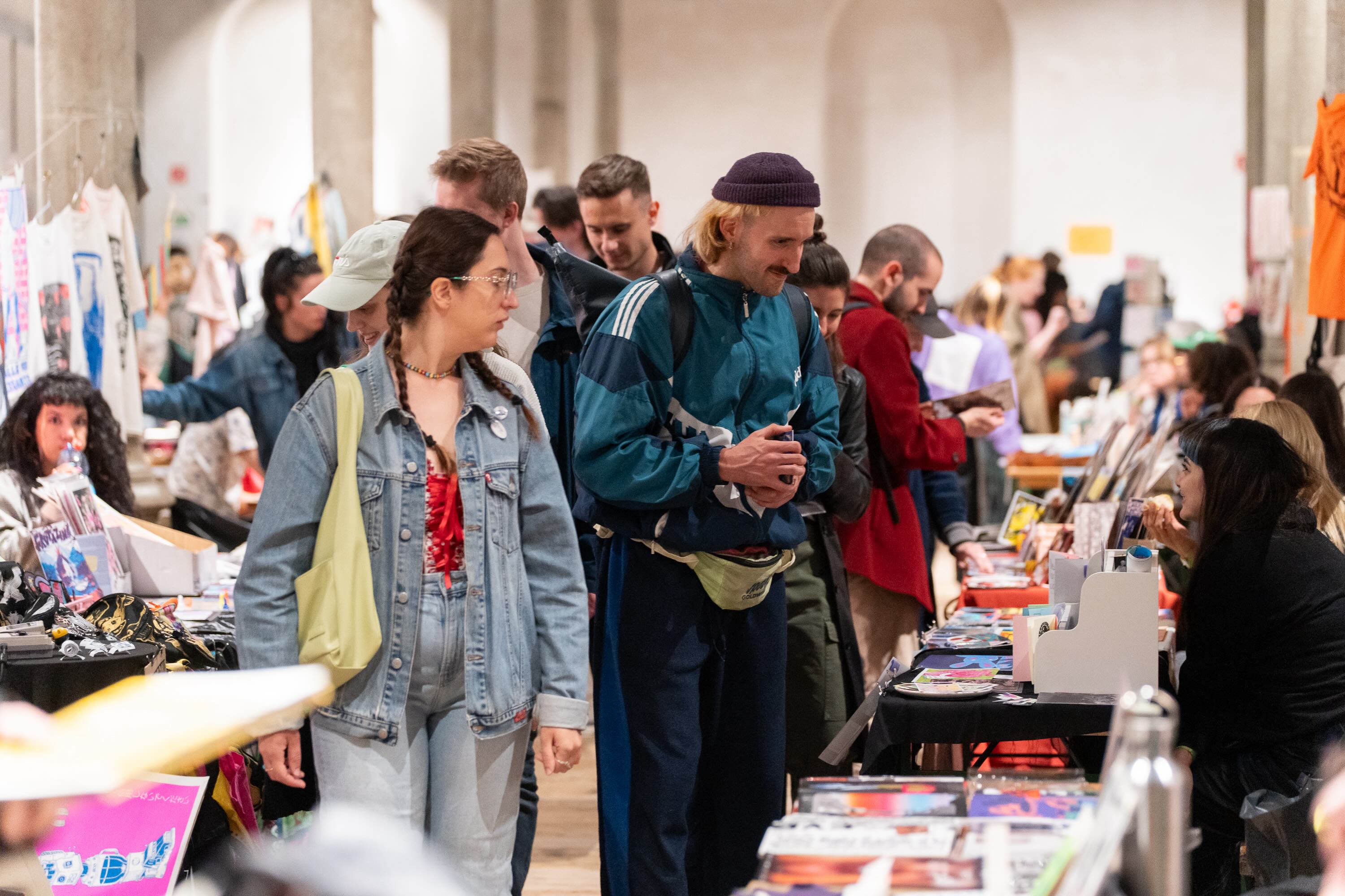 Visitors and exhibitors at Fanzineist Vienna 2025