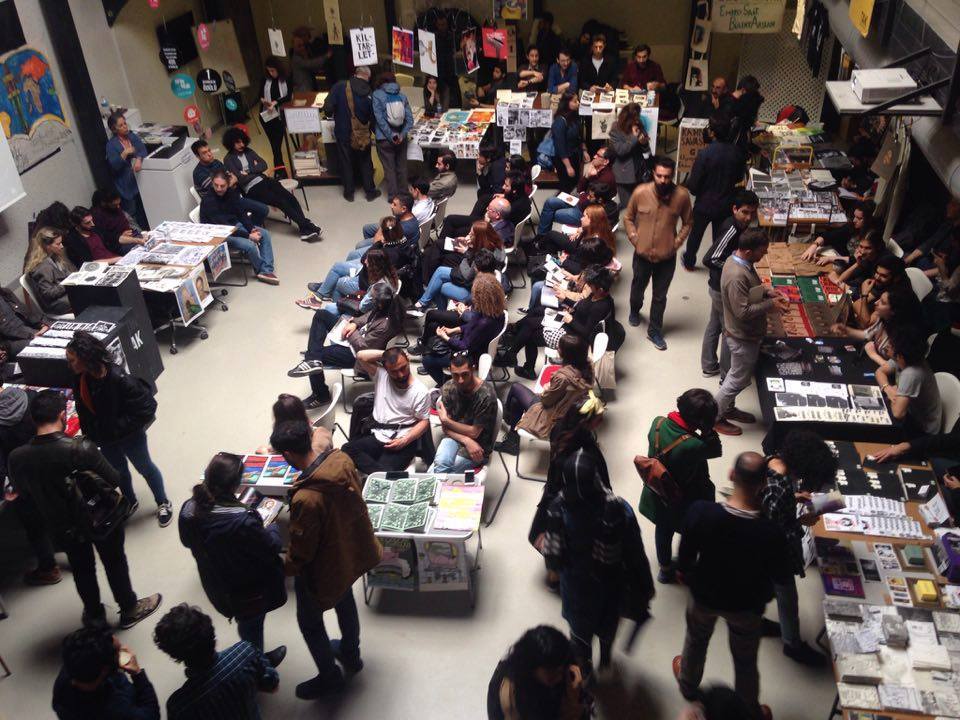 Exhibitors at FanzineIST Festival in Istanbul, April 2016