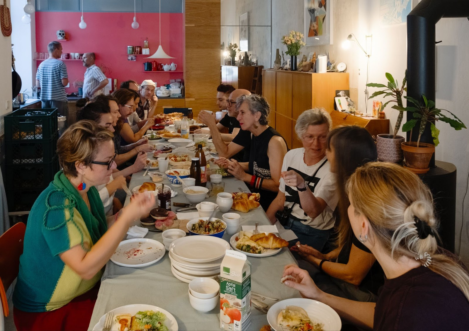 Publishers potluck brunch at FLYLEAF 2025