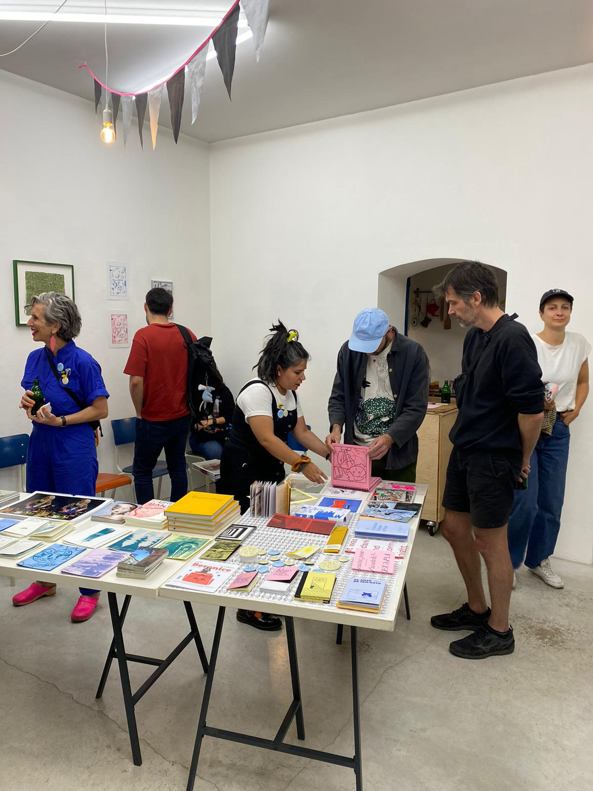 Inside Buchstabensalat, the first book fair April co-organized with Idalia Sautto from Pitzilein Books (MX) in 2023