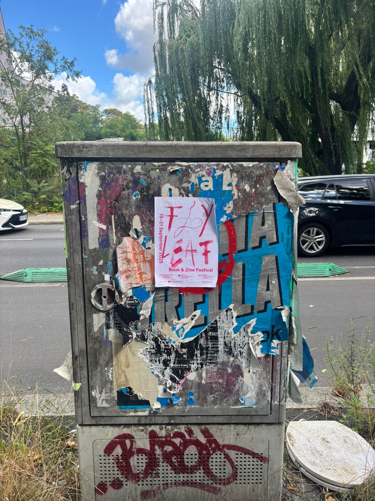 FLYLEAF 2025 poster installed in Berlin