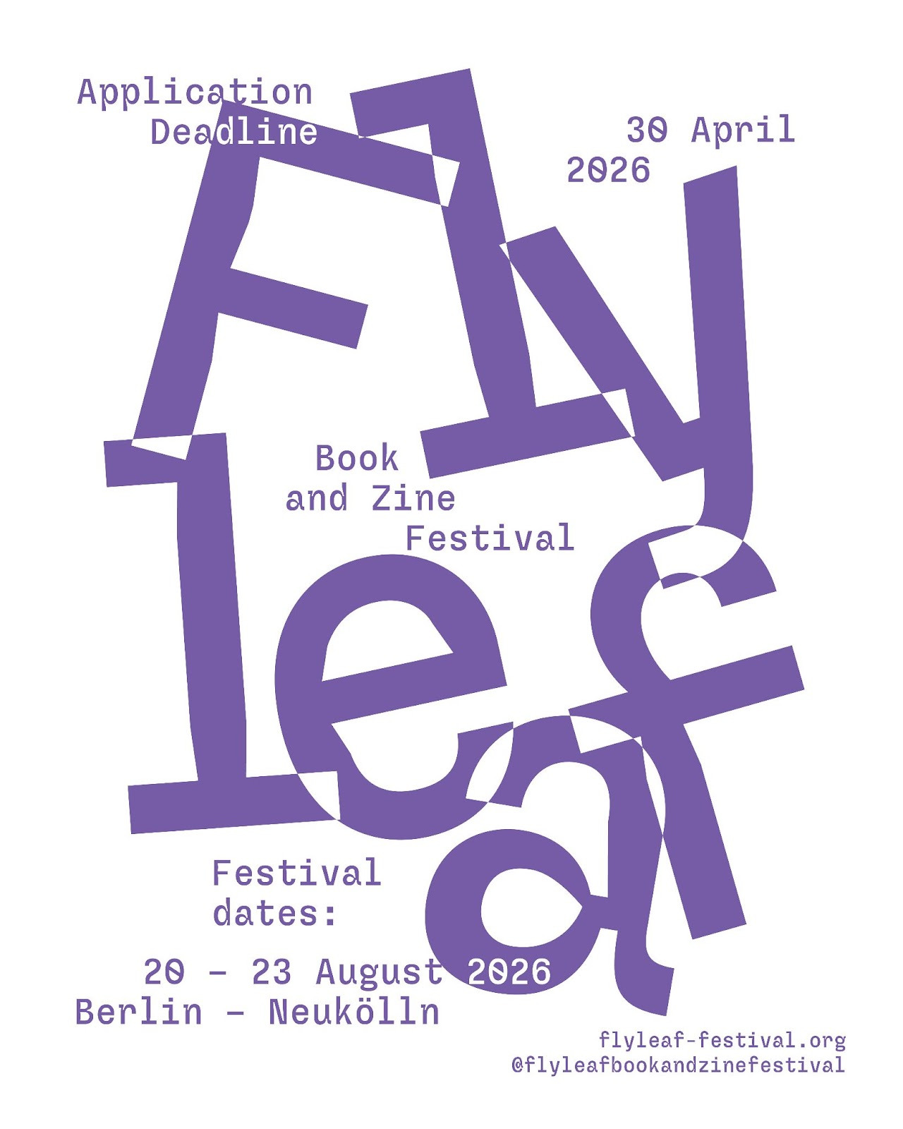 FLYLEAF 2026 poster and logo