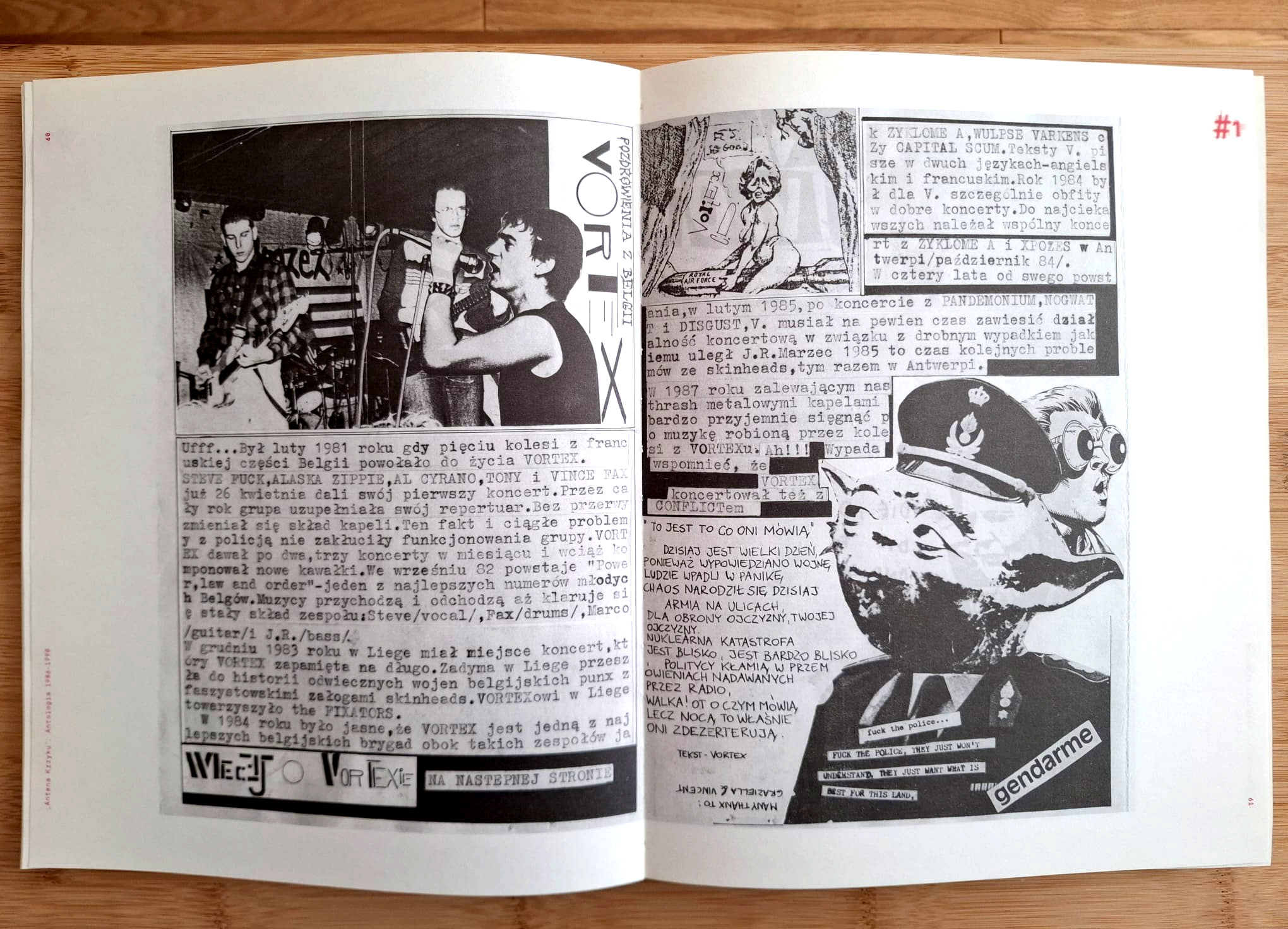 A page from Antena Krzyku: Antologia 1986-1990 · Photo by Ilde B