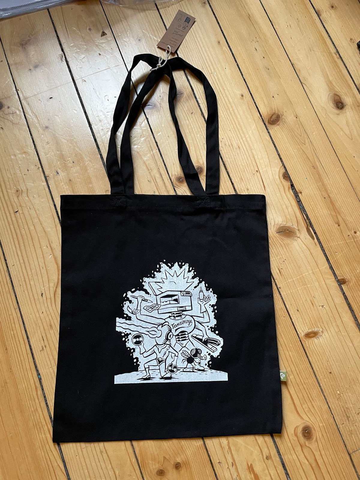 Tote bag sérigraphié avec une illustration de Ben Comix (série de 50 exemplaires)