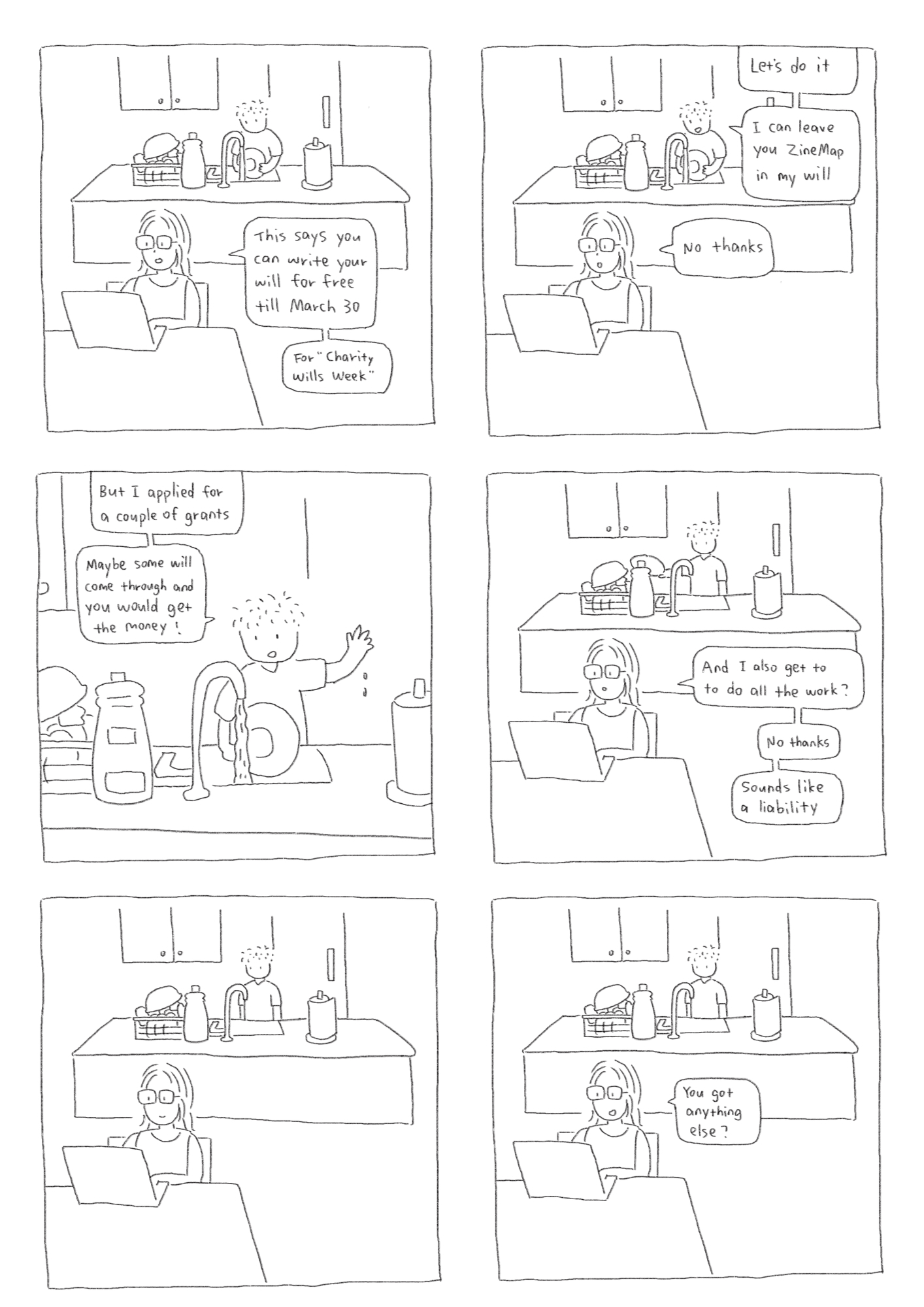 A comic from CJ’s ZineMap presentation at UTS