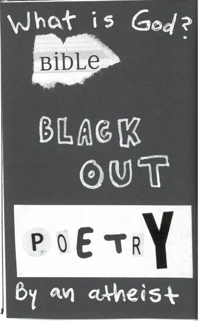 Bible Black-Out Poetry By an Atheist cover