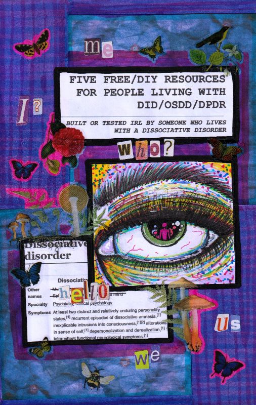 5 Free/DIY Resources for People Living with DID/OSDD/DPDR: Built or Tested by Someone Who Lives with a Dissociative Disorder cover