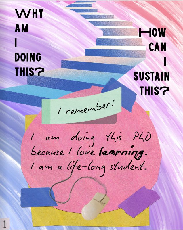 PhD Affirmations zine cover