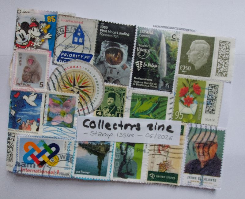 collectors zine - stamps cover