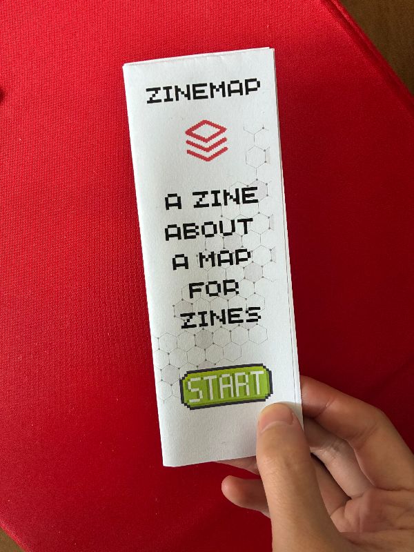 ZineMap: a zine about a map for zines cover
