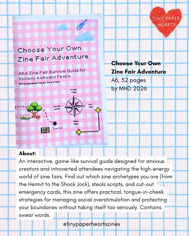 Choose Your Own Zine Fair Adventure: AKA Zine Fair Survival Guide for Socially Awkward People by MHD cover