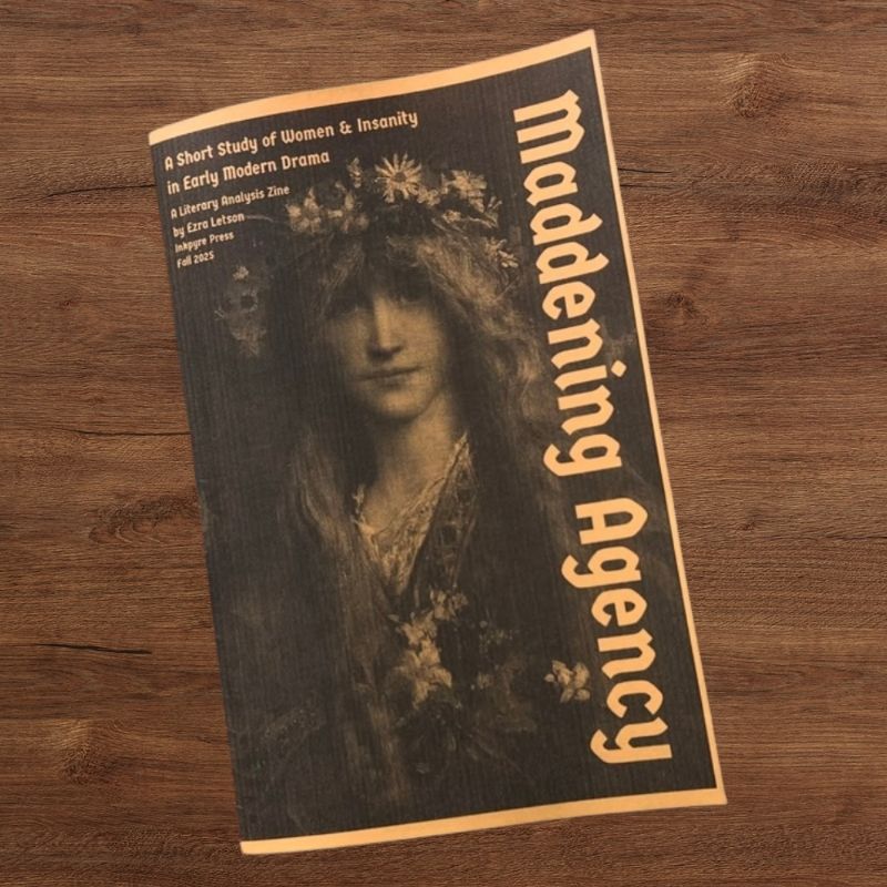 ‘Maddening Agency’ Zine cover