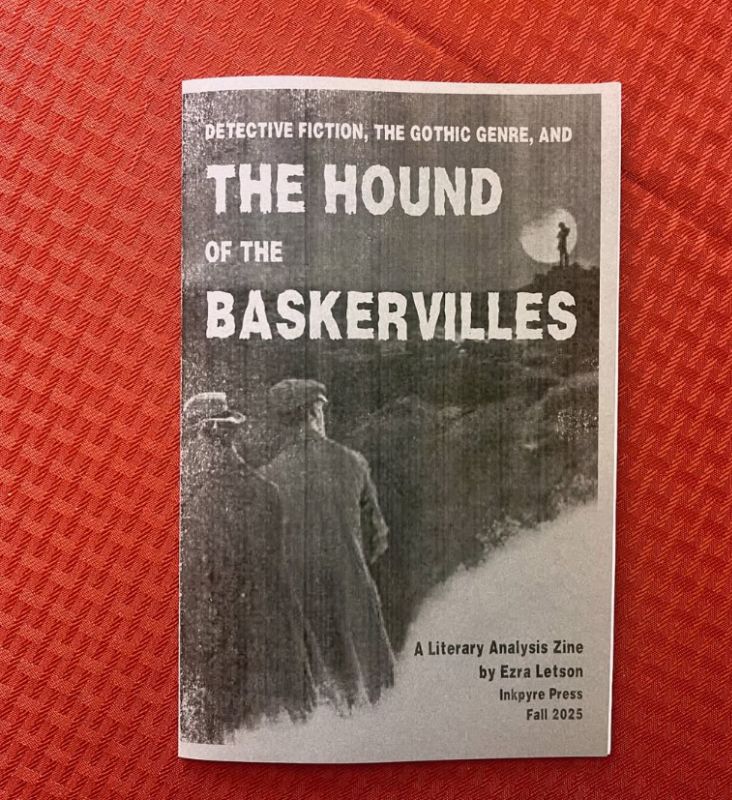 'Detective Fiction, the Gothic Genre, and The Hound of the Baskervilles' Zine cover