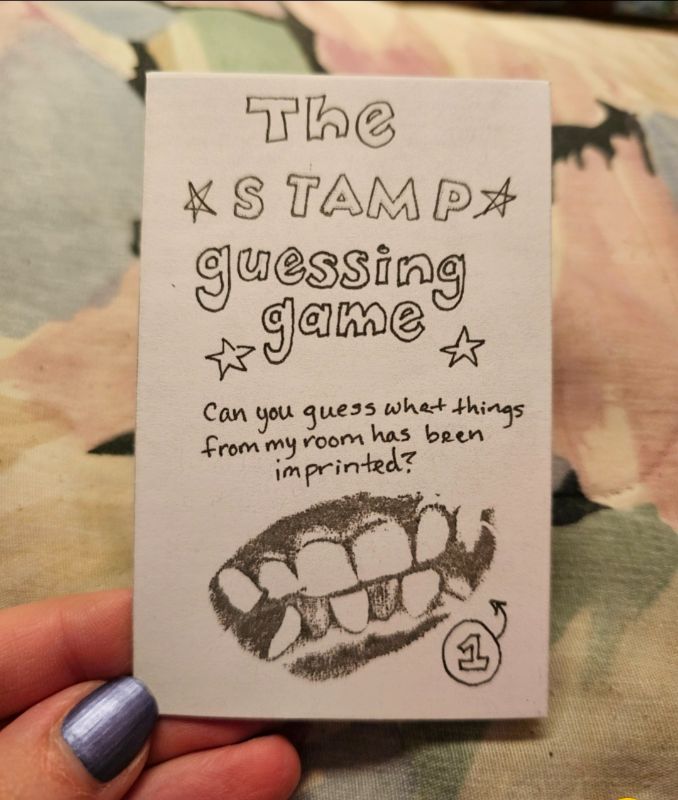 The stamp guessing game cover