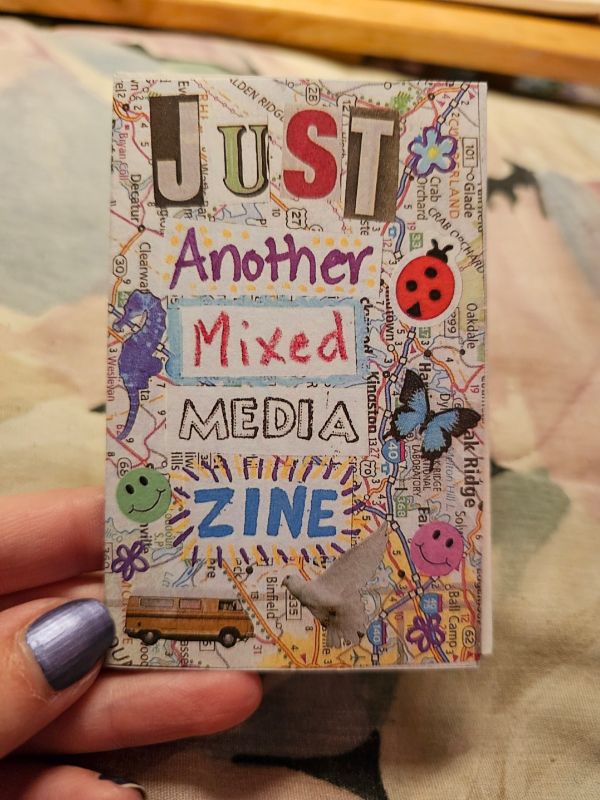 Just another mixed media zine cover