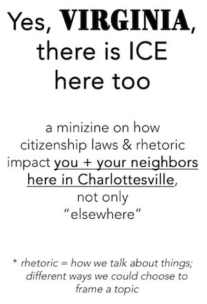 (Free zine!) Yes, Virginia, there is ICE here too cover